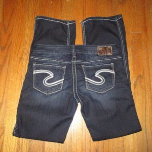 SILVER JEANS Frances 18" Dark Boot Cut